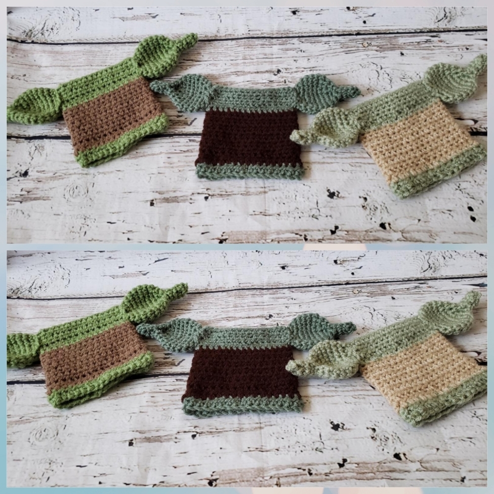 Crochet Baby Yoda Cup cozy